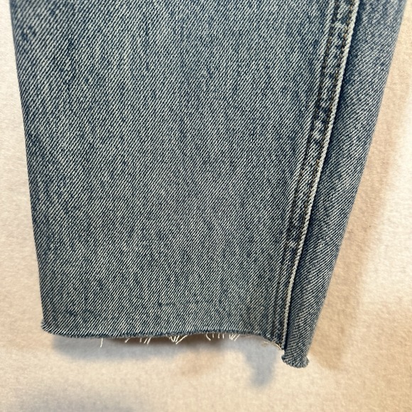 AGOLDE‎ Fen High Rise Relaxed Taper Button Fly Blue Jeans in Wander Size 26 NWT - Picture 4 of 16